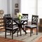 Baxton Studio Sadie Grey Upholstered and Dark Brown Finished Wood 5-Piece Dining Set 172-9730-10892 - alternate 6